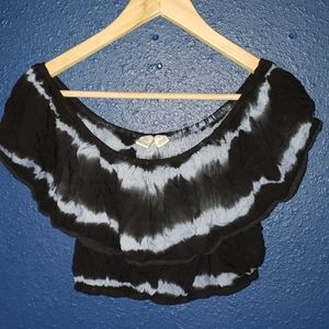 Off the shoulder tiedye crop top
